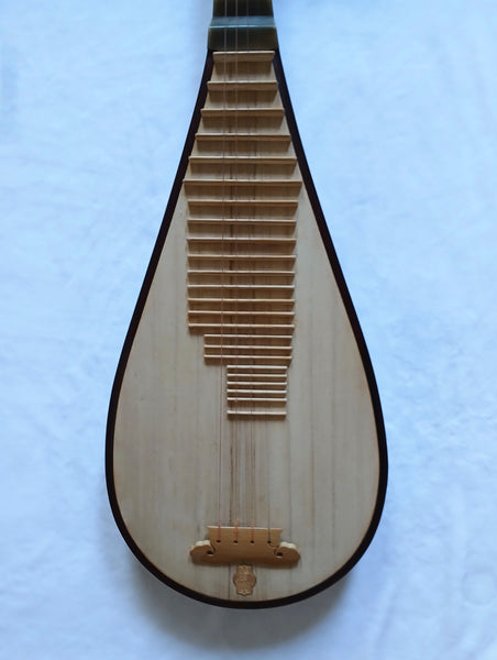 **Only one, lightly used. Pipa, Mahogany 九成新奥氏黄檀/酸枝木演奏级琵琶.敦煌543