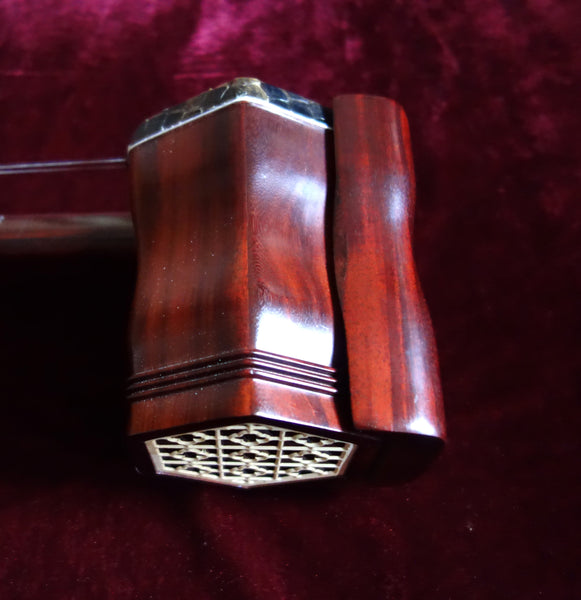 Erhu, Alto Fiddle, Professional Sandalwood, with Deluxe Hard Case科特迪瓦紫檀木专业二胡,高级硬盒