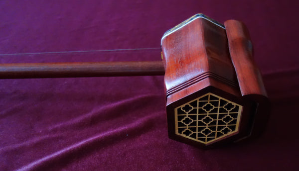 Erhu, Alto Fiddle, Red Rosewood, mechanical pegs (easier to tune) 红花梨 铜轴二胡