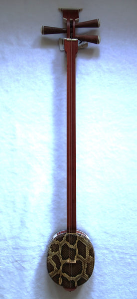 Sanxian, Small/Soprano Sanxian, Sandalwood  (3-stringed Banjo/lute, Sangen, Shamisen, さんげん) 小三弦, 非洲紫檀木