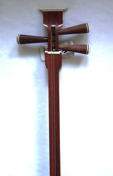 Sanxian, Small/Soprano Sanxian, Sandalwood  (3-stringed Banjo/lute, Sangen, Shamisen, さんげん) 小三弦, 非洲紫檀木