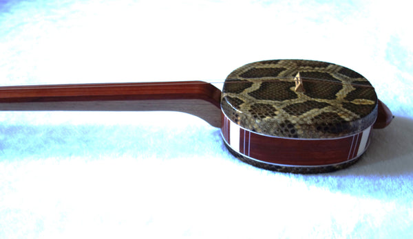 Sanxian, Small/Soprano Sanxian, Sandalwood  (3-stringed Banjo/lute, Sangen, Shamisen, さんげん) 小三弦, 非洲紫檀木