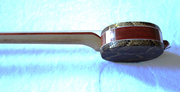 Sanxian, Small/Soprano Sanxian, Sandalwood  (3-stringed Banjo/lute, Sangen, Shamisen, さんげん) 小三弦, 非洲紫檀木