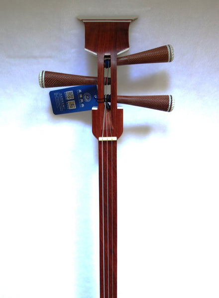 Sanxian, Medium/Alto Sanxian, African Sandalwood  (3-stringed Banjo/lute, Sangen, Shamisen, さんげん) 中三弦, 非洲紫檀木