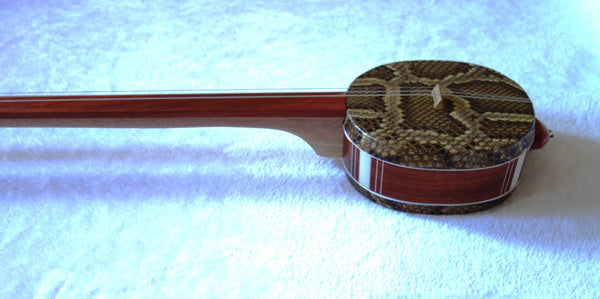 Sanxian, Medium/Alto Sanxian, African Sandalwood  (3-stringed Banjo/lute, Sangen, Shamisen, さんげん) 中三弦, 非洲紫檀木