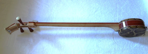 Sanxian, Medium/Alto Sanxian, African Sandalwood  (3-stringed Banjo/lute, Sangen, Shamisen, さんげん) 中三弦, 非洲紫檀木