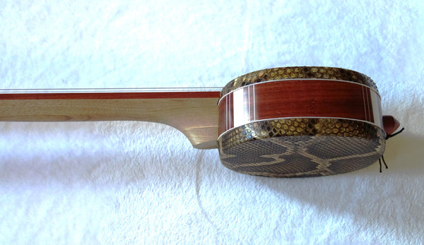 Sanxian, Medium/Alto Sanxian, African Sandalwood  (3-stringed Banjo/lute, Sangen, Shamisen, さんげん) 中三弦, 非洲紫檀木