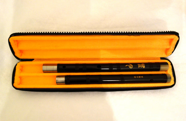 Dizi flute, masterly crafted, made of Ebony, PROFESSIONAL GRADE. Free study book 专业黑檀木笛子, 名家制作,送入门教材