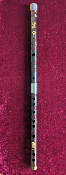 Dizi flute, masterly crafted, made of Ebony, PROFESSIONAL GRADE. Free study book 专业黑檀木笛子, 名家制作,送入门教材