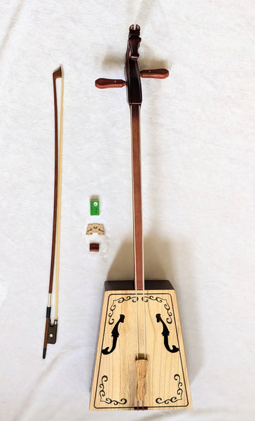 Morin Quur, Morin khuur, khuur, quur, horsehead fiddle 马头琴,中级. 送硬盒