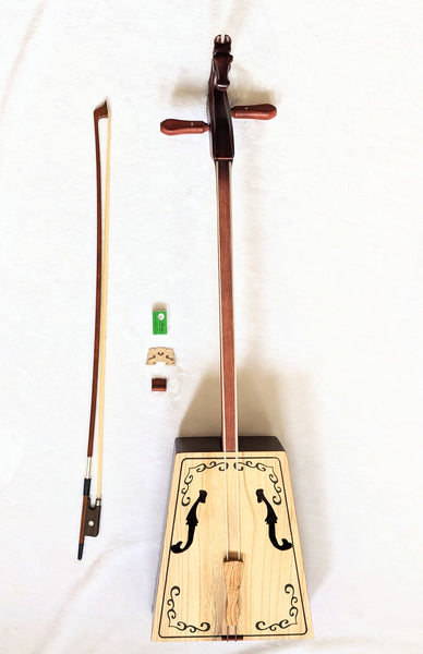 Morin Quur, Morin khuur, khuur, quur, horsehead fiddle 马头琴,中级. 送硬盒