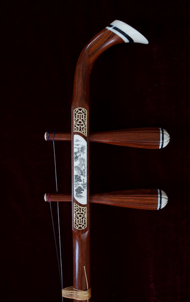 Erhu, Alto Fiddle, Professional Rosewood, Deluxe Hard Case, Study Book! 专业红檀木(红铁木豆)二胡,送高级硬盒, 送教材!