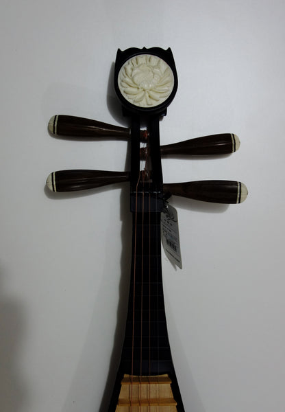 Pipa, Professional Hardwood, Bone Flower Head, Rosewood Frets/Pegs成人硬木琵琶,巴花轴項,北方最老字号,最大名牌乐海制