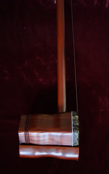 Erhu, Alto Fiddle, Professional Sandalwood, Carved Dragon Head, Deluxe Hard Case科特迪瓦紫檀木龙头二胡,高级硬盒