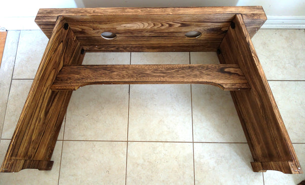 Guqin Table (with Resonance Chamber)+Stool Set古琴共鸣箱桌+实木桌凳(套)