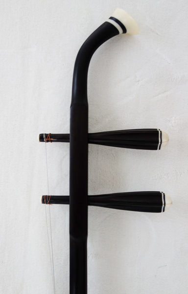 GaoHu (Chinese soprano fiddle), Ebony, Round Barrel,  高胡, 黑檀,  圆筒