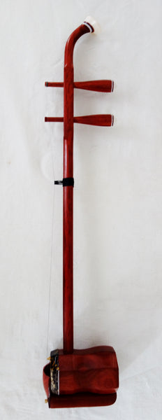 GaoHu (Chinese soprano fiddle), Redwood, oblate barrel   高胡,红木,扁筒