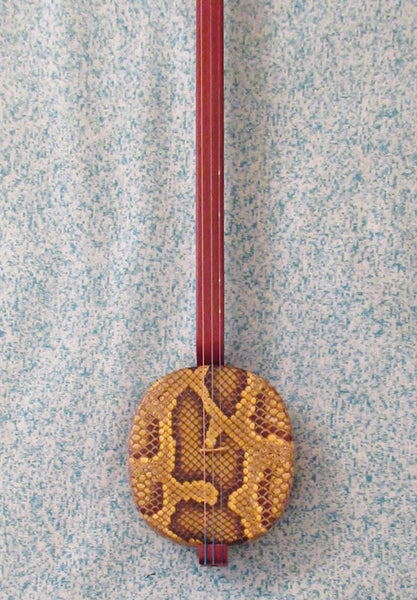Sanxian, Small/Soprano Sanxian, Rosewood  (3-stringed Banjo/lute, Sangen, Shamisen, さんげん) 小三弦, 花梨木