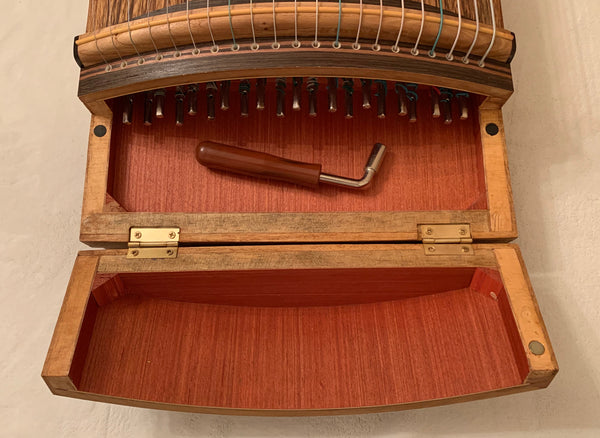 Guzheng (Koto, Gayagum) 50"(127cm).  21 strings, 2 models, Setup and Tuned古筝，21弦, 127厘米, 两款可选