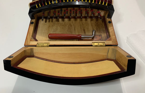 Guzheng, Full-sized 64". DongYun 102, Collection Grade 古筝 朱雀升级版“東韻”102型 月宫祥云 整挖筝