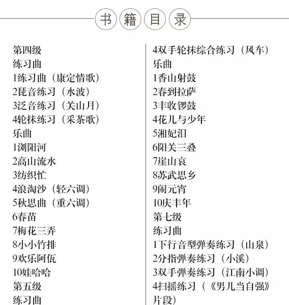 袁莎古筝教程(4-7年级) 古筝教程 (袁莎编,四级到七级)
