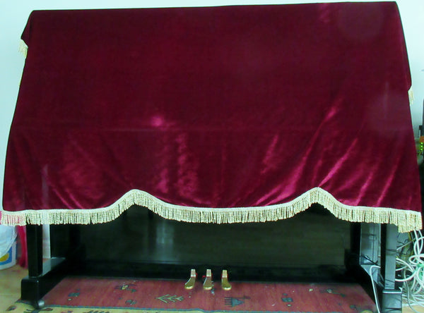 Piano cover - half length, beautiful velvet.  Suitable for all upright pianos