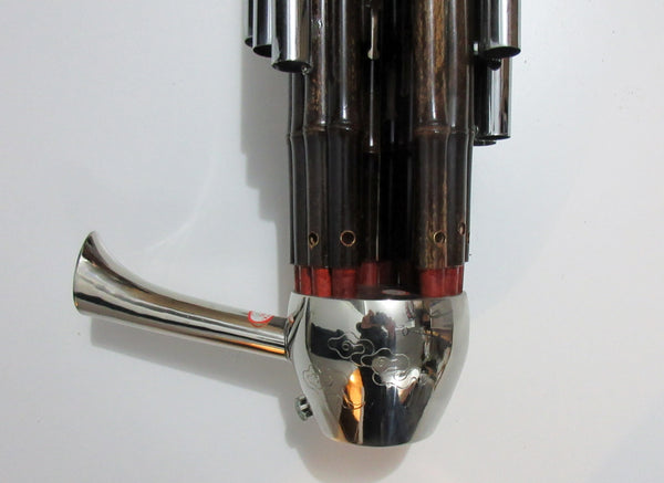Sheng,Chinese mouth organ, 17 pipes, with metal ducts for amplification 笙, 17簧, 扩音