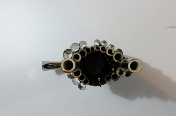 Sheng,Chinese mouth organ, 17 pipes, with metal ducts for amplification 笙, 17簧, 扩音