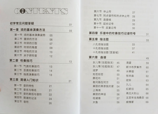 Xun （Ocarina) Study Book 埙入门教程