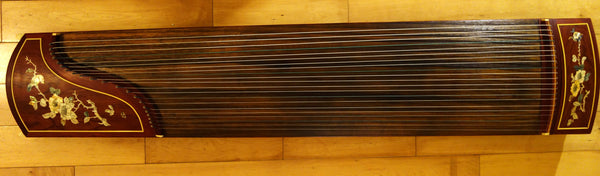 Guzheng (Koto, Gayagum). Full-sized 64". Redwood+seashell inlay, Professional Grade红木贝雕古筝