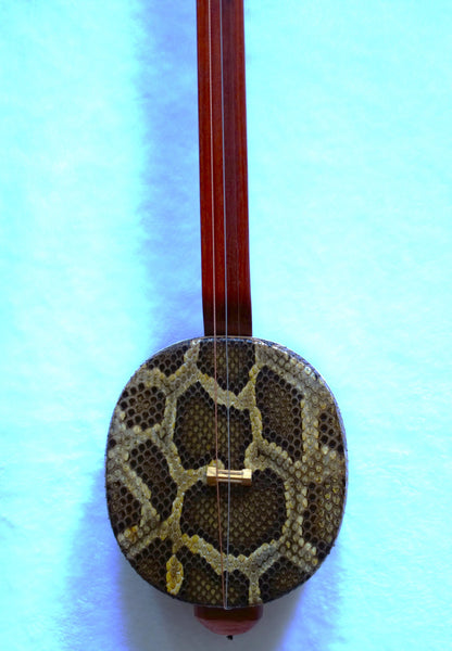 Sanxian, Small/Soprano Sanxian, Sandalwood  (3-stringed Banjo/lute, Sangen, Shamisen, さんげん) 小三弦, 非洲紫檀木