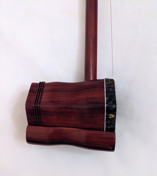 Erhu, Alto Fiddle, Professional Sandalwood, Carved Dragon Head, Deluxe Hard Case科特迪瓦紫檀木龙头二胡，高级硬盒