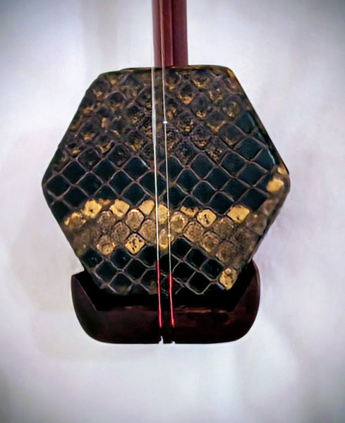 Erhu, Alto Fiddle, Professional Sandalwood, Carved Dragon Head, Deluxe Hard Case科特迪瓦紫檀木龙头二胡，高级硬盒