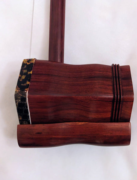 Erhu, Alto Fiddle, Professional Sandalwood, Carved Dragon Head, Deluxe Hard Case科特迪瓦紫檀木龙头二胡，高级硬盒