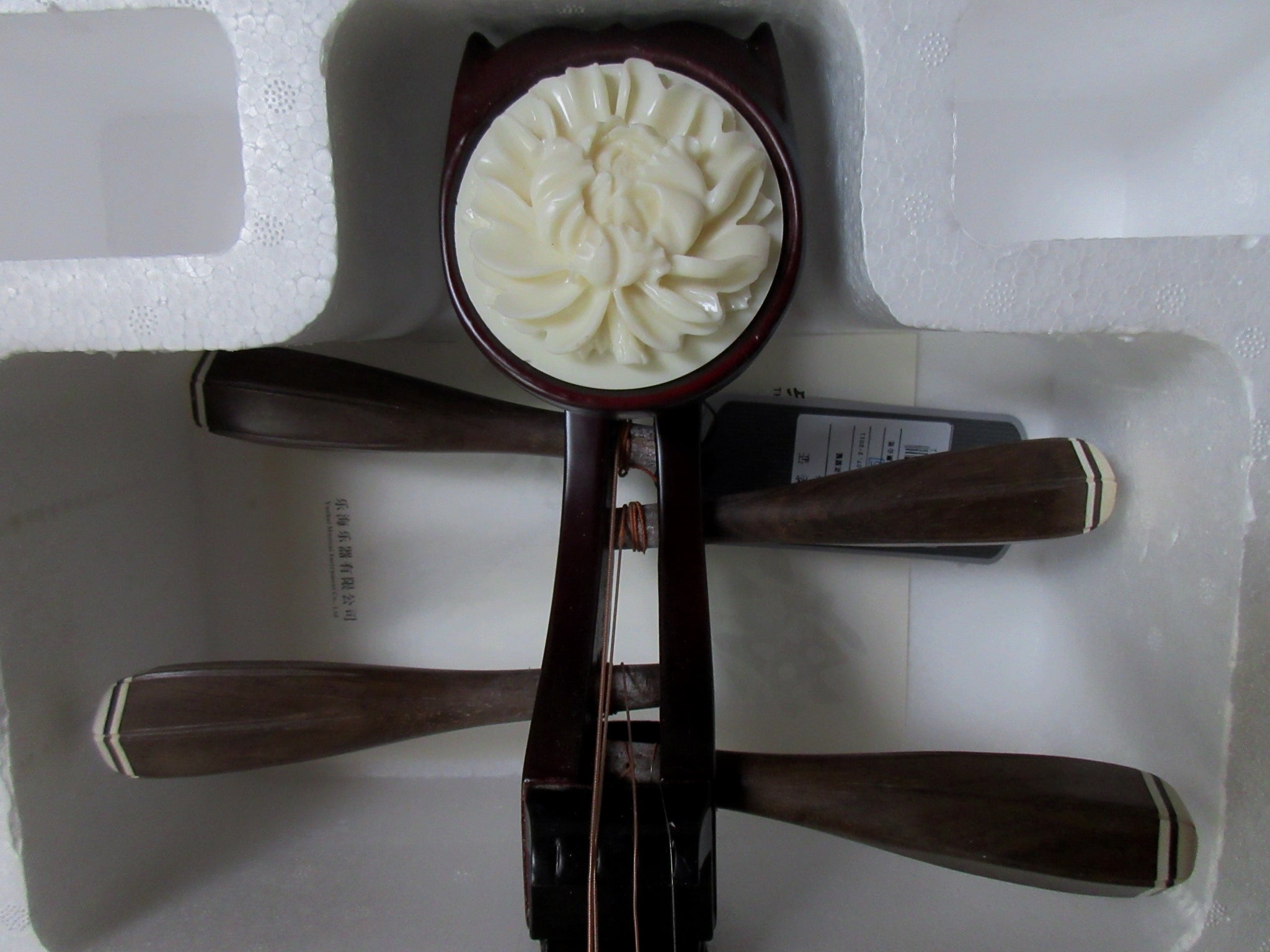 【36】筑前琵琶用 撥・黒檀 黄楊（16cm） Black Sandalwood Guzheng Jin Yun Brand Model 