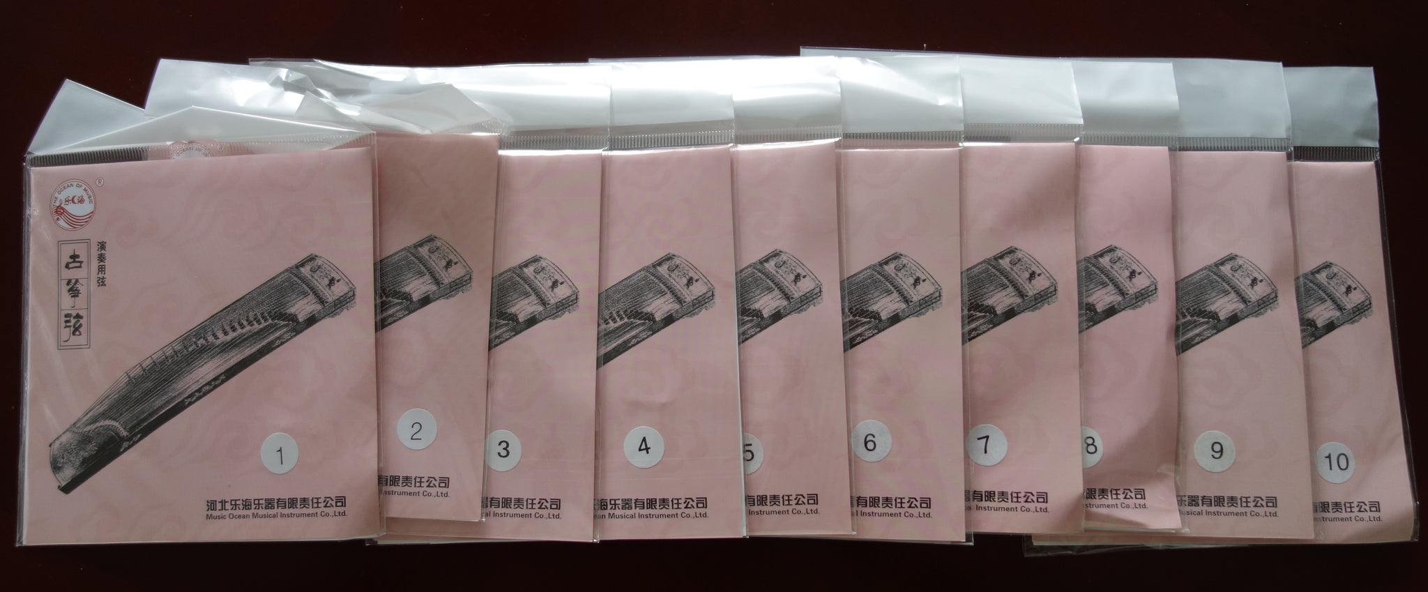 Strings for guzheng, high end concert grade, #1-10 高档演奏级古筝弦Free shipping