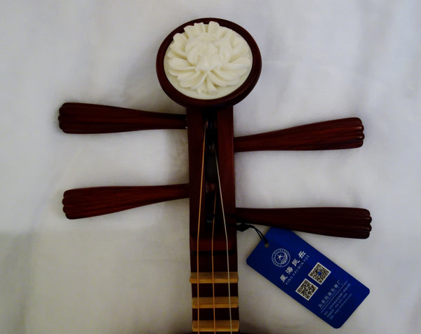 Yueqin (Chinese moon lute) by Yuehai, Professional African Sandalwood 乐海制专业非洲紫檀木月琴
