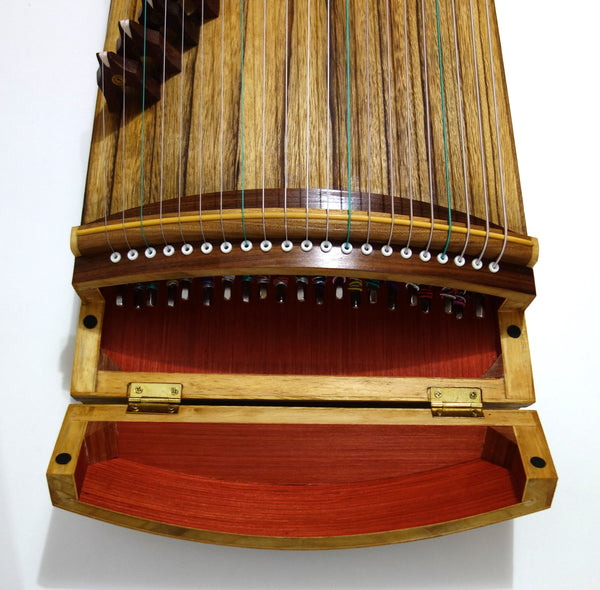 Guzheng (Koto, Gayagum) 36"(90cm).  21 strings, Free setup & tuned. 便携古筝，21弦, 90厘米
