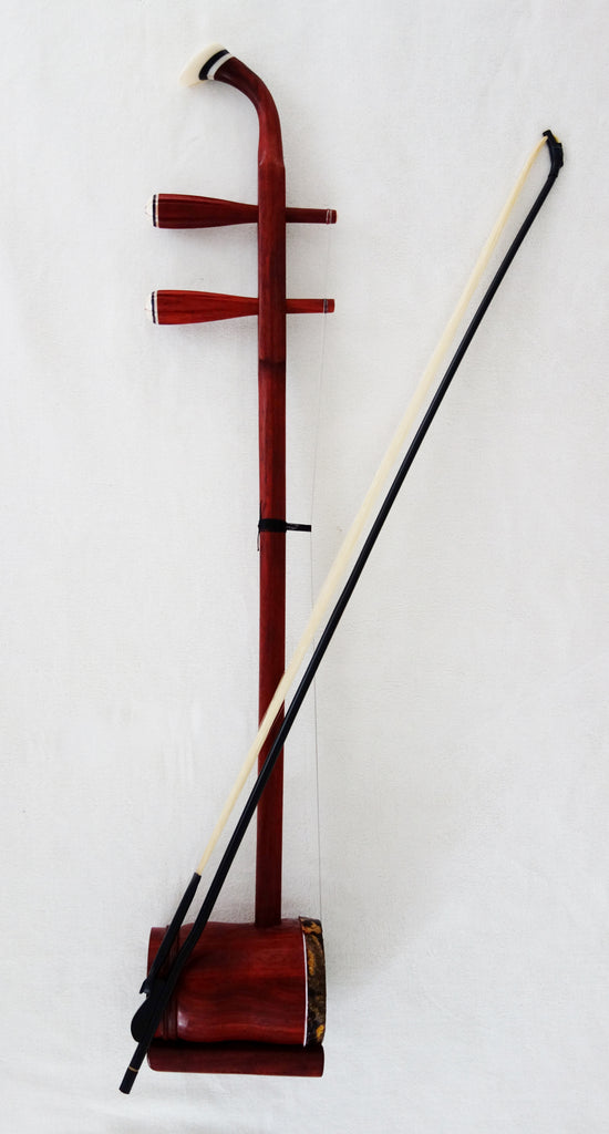 GaoHu (Chinese soprano fiddle), African Sandalwood, round barrel高胡, 非洲 ...
