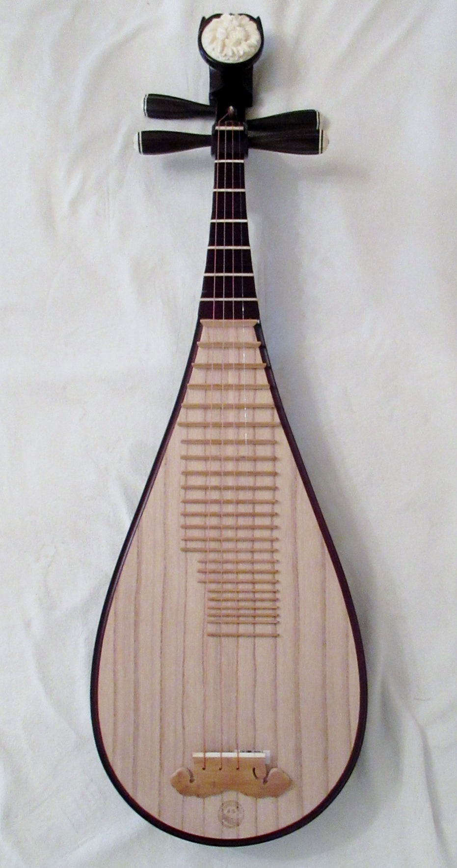 【36】筑前琵琶用 撥・黒檀 黄楊（16cm） Black Sandalwood Guzheng Jin Yun Brand Model 