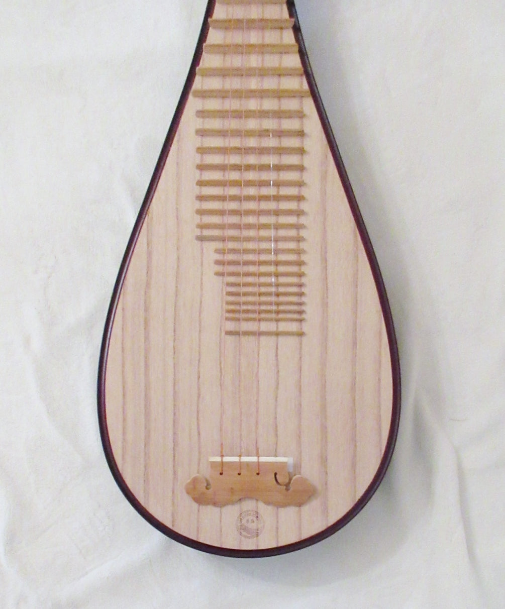 【36】筑前琵琶用 撥・黒檀 黄楊（16cm） Black Sandalwood Guzheng Jin Yun Brand Model 