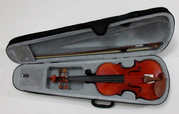 Violin, solid wood, sizes available: 4/4, 3/4, 1/2. 1/4, 1/8, 1/10, 1/16 实木小提琴