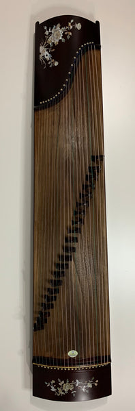 Guzheng (Koto, Gayagum) Full-sized 64". "Rich Peony" Professional Grade北方最老字号/最大品牌乐海制专业古筝"富贵牡丹"款