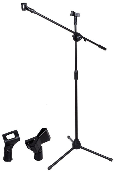 Microphone Stand, dual purpose, CAN CARRY TWO MICs! comes with 2 clips!!