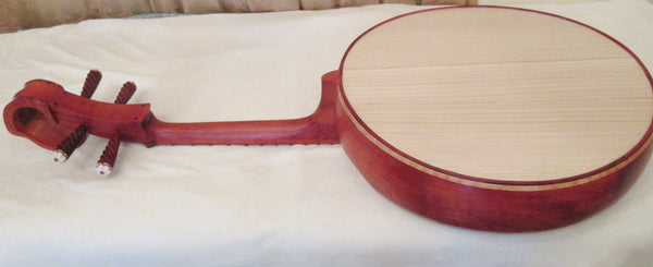 DaRuan, Bass ruan. Redwood，4-stringed, round shaped Chinese lute 大阮, 花梨木