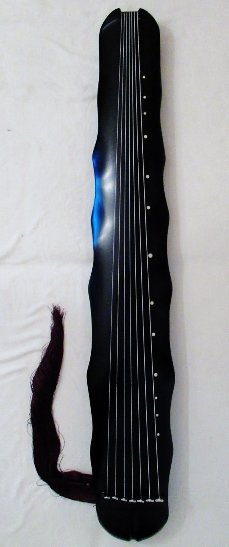 Guqin, Banana Leaf Style, with Guqin bag and tuner. Setup, ready to play 古琴，蕉叶式，送琴囊与调音器